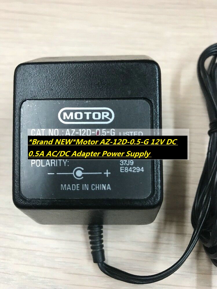 *Brand NEW*12V DC 0.5A AC/DC Adapter Motor AZ-12D-0.5-G Power Supply